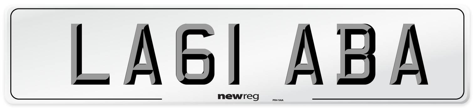 LA61 ABA Number Plate from New Reg